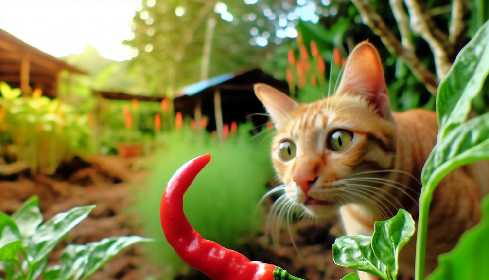 capsaicin affects feline sensitivities