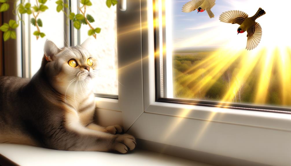cat scratching window behavior