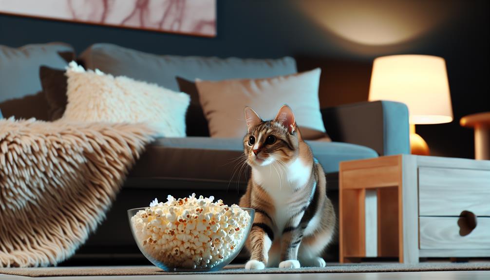 cats and popcorn safety