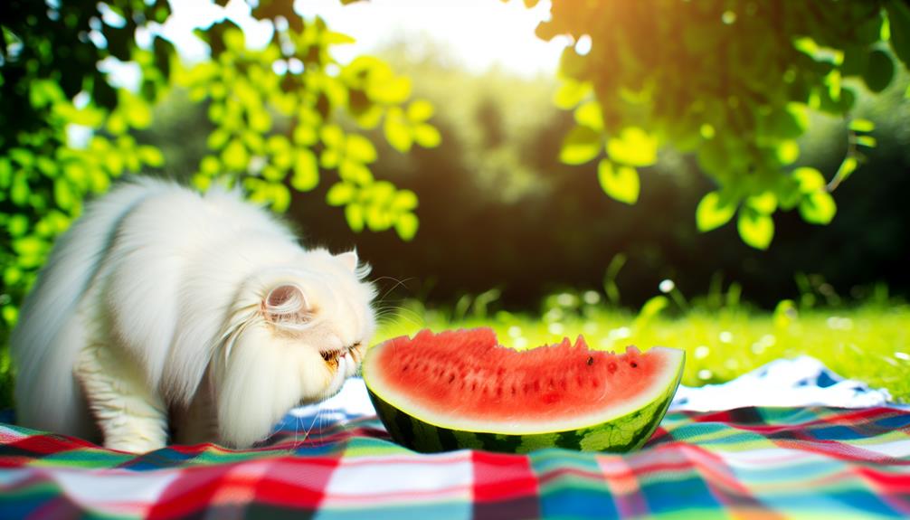 cats can eat watermelon