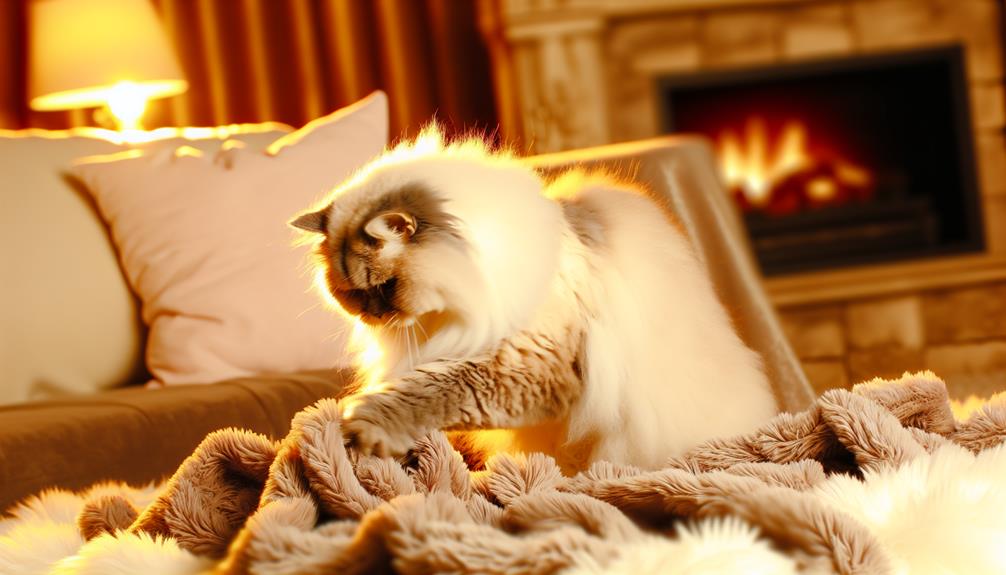 cats knead for comfort