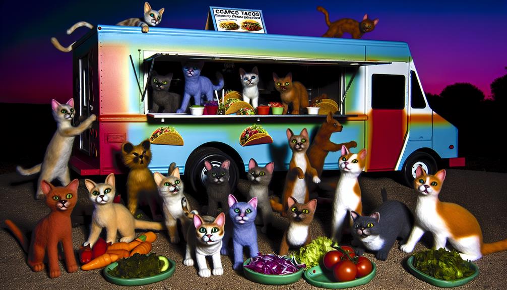 cats love taco trucks