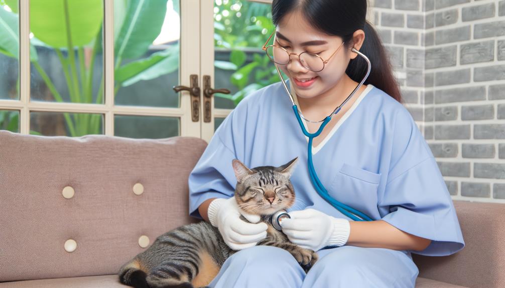measure purring cat s heartbeat