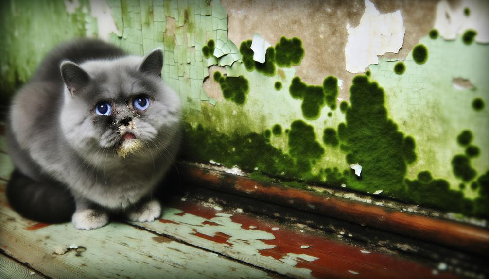 mold exposure symptoms cats