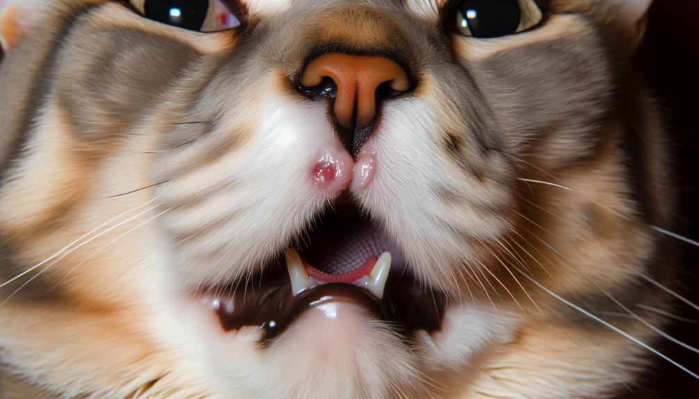 nasal growths in throat