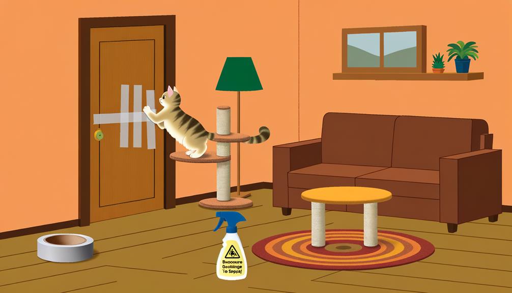 prevent cat door scratching