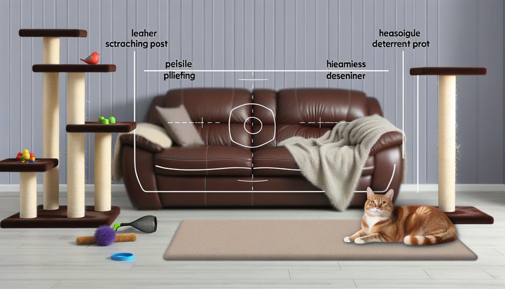 prevent cats scratching sofa