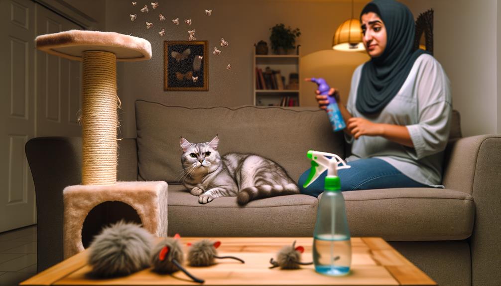 spray bottles train cats