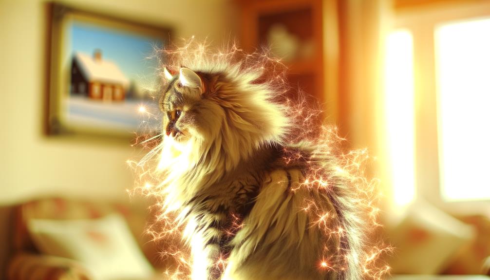 static electricity in cats